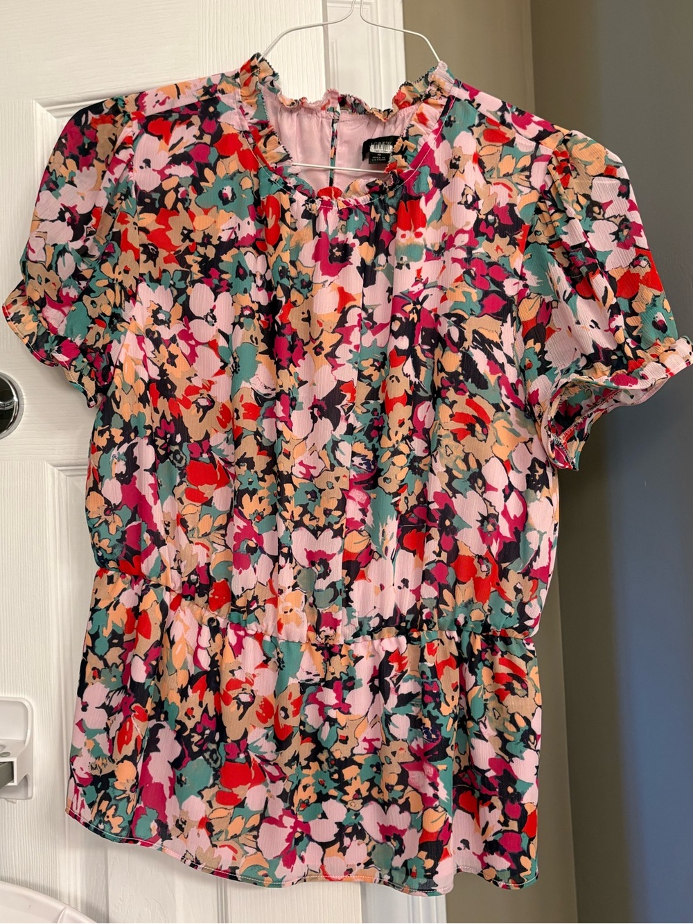 Jcrew floral blouse